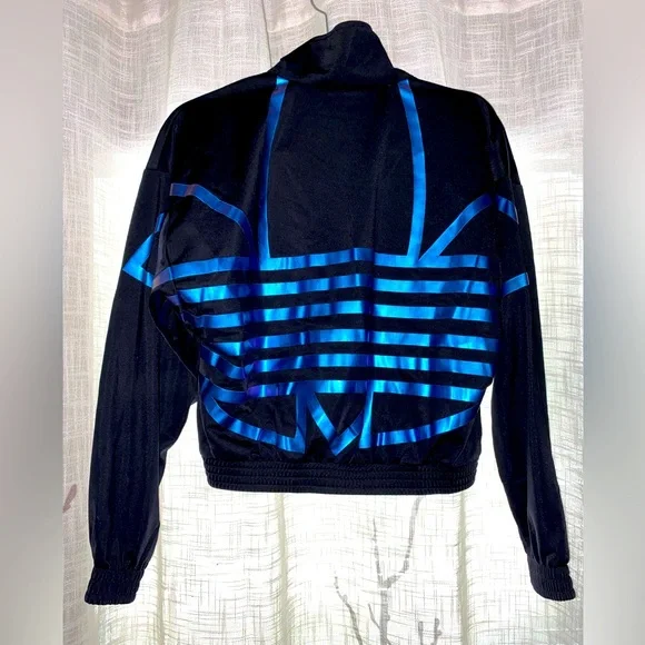 NWT Adidas Cropped Track Jacket - Picture 3 of 6
